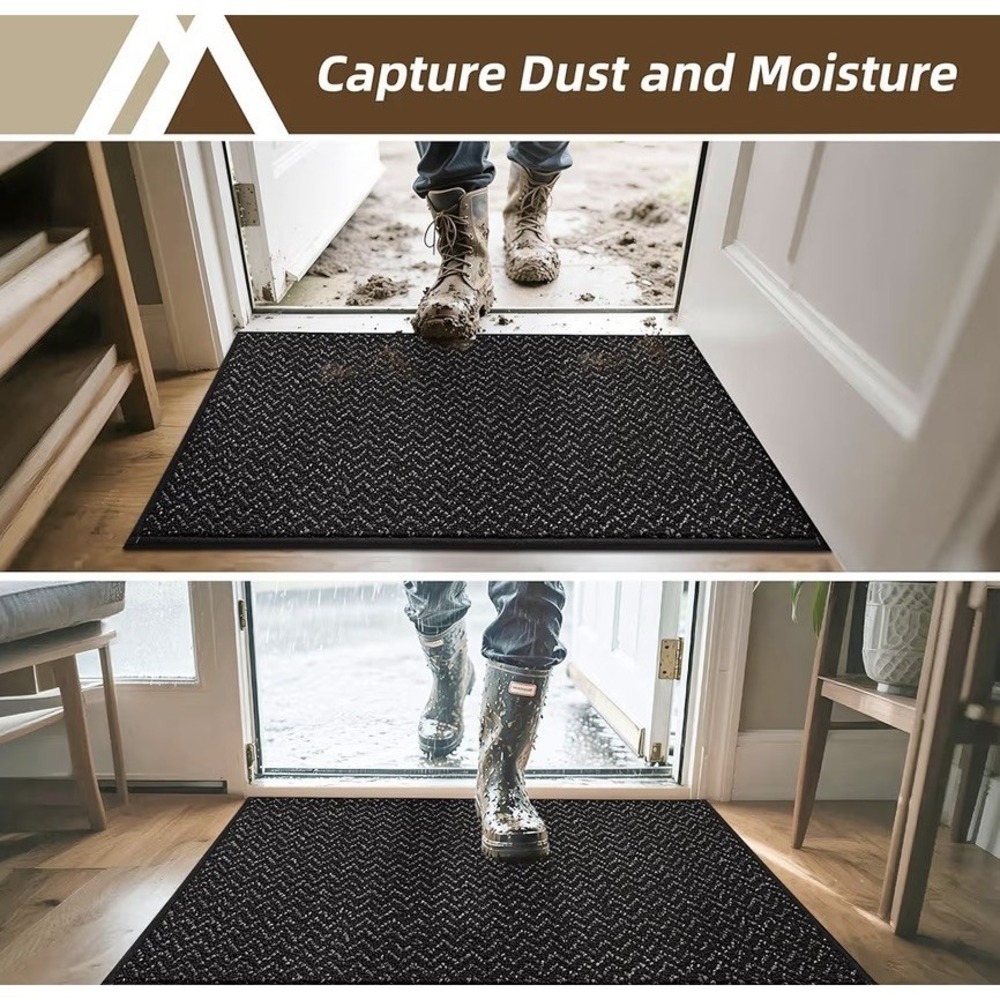 COSY HOMEER-Door-Mat 24"x36" Non Slip Absorbent Entryway Rugs Dirt Trapper - Picture 2 of 4